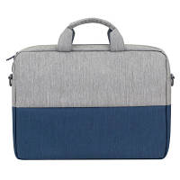 Сумка для ноутбука RivaCase 15.6" 7532 Prater, grey/dark blue anti-theft 7532Grey/DarkBlue n