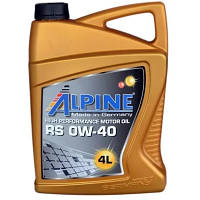 Моторное масло Alpine 0W-40 RS 4л 0225-4 n