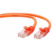 Патч-корд Cablexpert PP12-0.5M Orange литой, 50u" штекер с защелкой