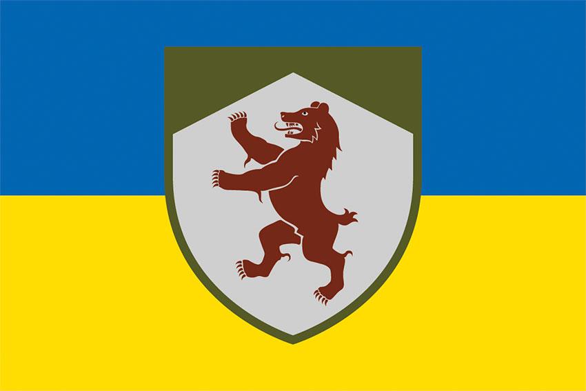 Прапор Закарпатського ОТЦК та СП синьо-жовтий