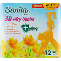 Гигиенические прокладки Sanita 3D Airy Gentle Ultra Slim Wing 24.5 см 12 шт. 8850461090803 n