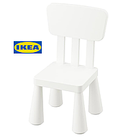 Стілець для дітей IKEA MAMMUT (ІКЕА МАММУТ). 40365371. Білий