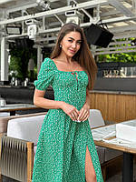 Сукня літня з розрізом у кольорах 6288