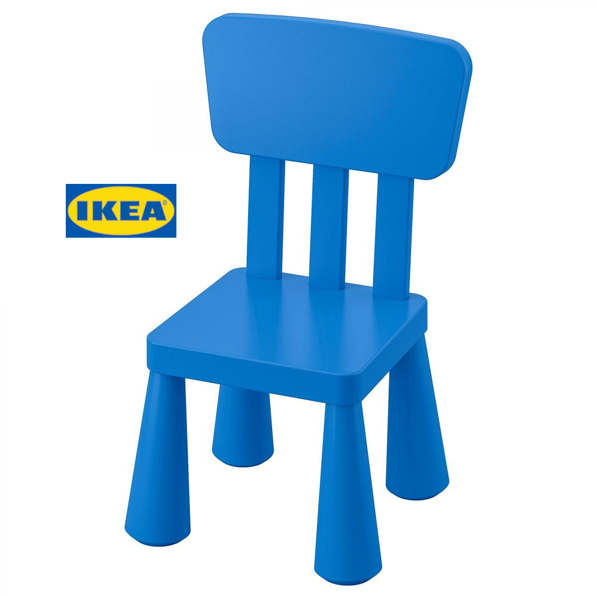 Дитячий стілець IKEA MAMMUT (МАММУТ) Синій 603.653.46