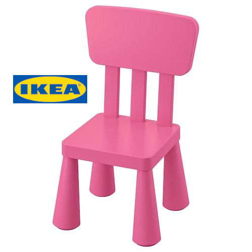 Дитячий стілець IKEA MAMMUT (ІКЕА МАММУТ) Рожевий 803.823.21
