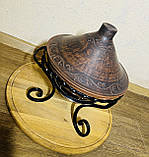 Садж кований d30 - Таджин глиняний 3л, фото 3