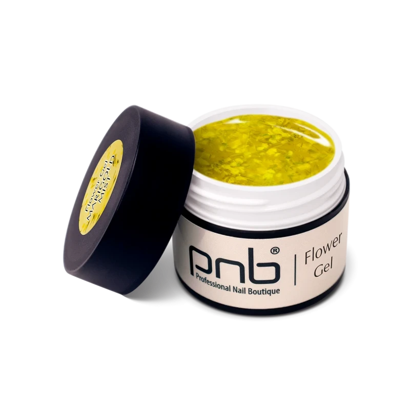 PNB Professional Гель із сухоцвітами Flower Gel, Marigold Mist, 5 мл, фото 1