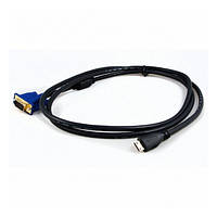 Відео-кабель Gresso GRH3012HDMIVGA HDMI (тато) - VGA (тато), 2m Black