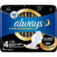 Гигиенические прокладки Always Ultra Secure Night Размер 4 6 шт. 8001841733050 n