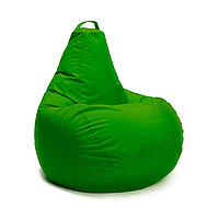 Кресло-груша мешок со съемным чехлом BILPE Rest-L бескаркасная мебель для сада, зеленый травяной Оксфорд