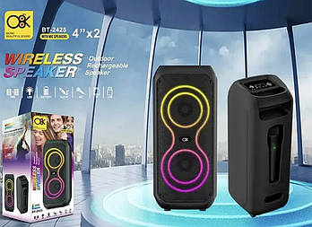 Колонка музична портативна Bluetooth з мiкрофоном 4" BT 2425 (16) 6696