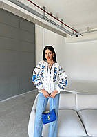 Блузка жіноча стильна з вишивкою розміри 42-46 "DIVA" недорого від прямого постачальника
