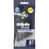Бритва Gillette Blue 3 Comfort Slalom 5 шт. 8006540808689 n