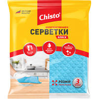 Салфетки для уборки Chisto Блеск влагопоглощающие 3 шт. 4820164151129 n
