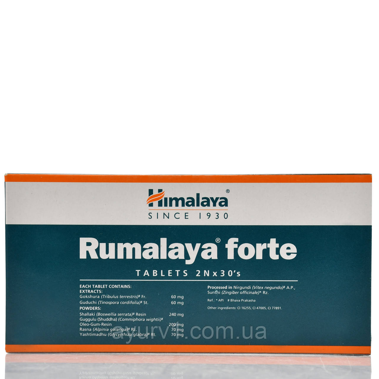 Румала Форте Хімалая, Rumalaya Forte Himalaya, 60 таб у разі ревматизму, артриту, артрозу, для суглобів
