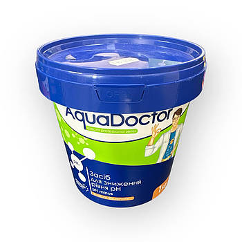 Засіб для зниження рівня pH у басейні Aquadoctor pH Minus 1 кг гранули