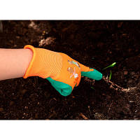 Защитные перчатки Neo Tools детские латекс, полиэстер, дышащая верхняя часть, р.4, оранжевый 97-644-4 n