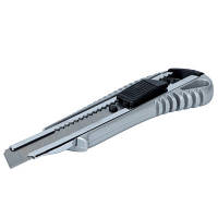 Нож монтажный Sigma металлический корпус, лезвие 18мм, автоматический замок 8211021 n