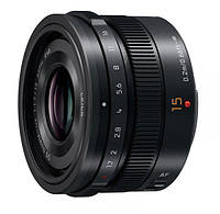 Объектив Panasonic Micro 4/3 Lens 15mm f/1.7 ASPH Black H-X015E9-K (код 1471396)