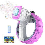 Пістолет з мильними бульбашками (генератор мильних бульбашок) ЗЕЛЕНИЙ арт. 777-30 A, фото 7