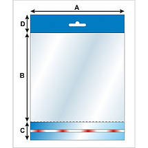 Пакет А4 ПП 240*320/3 (100 шт/уп) поліпропіленовий з єврослотом та клейкою стрічкою на клапані, Пакет А4 для пакування, фото 5