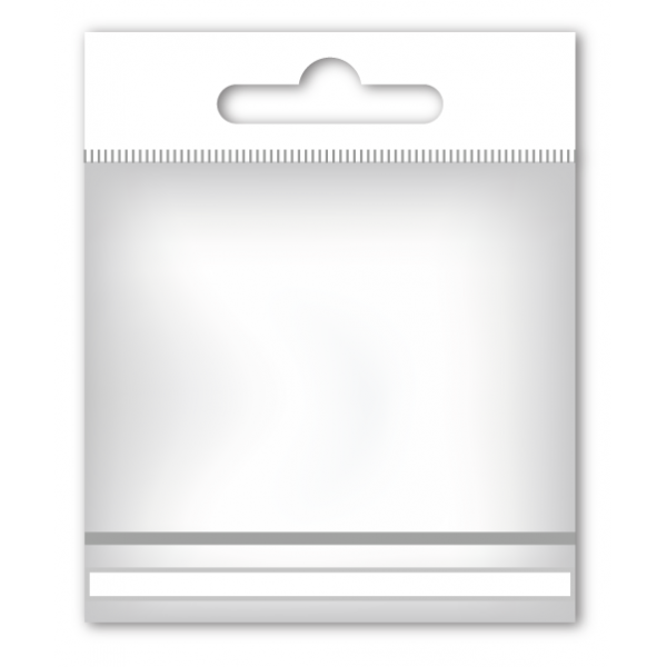 Пакет ПП 80*90/3 (100 шт/уп) поліпропіленовий з єврослотом та клейкою стрічкою на клапані, Пакет для пакування