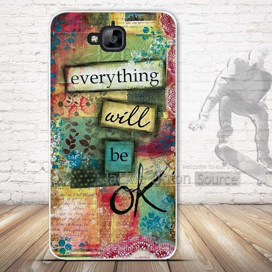 Силіконовий чохол на Huawei Y6 Pro з картинкою everything will be ok