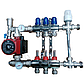 Колектор для теплої підлоги  11 контурів в зборі без насоса з триходовим термостатичним клапаном, фото 2