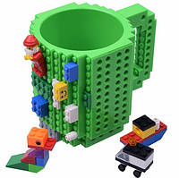 Чашка-конструктор SUNROZ в стилі іграшки 350 мл Зелений (SUN3779) QT, код: 1372360