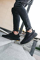 Модные тканевые черные мужские кроссовки Adidas Yeezy Boost 350 v2 Cinder, молодежные кроссы Адидас изи буст