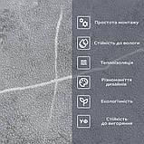 Шпалери на самоклейці 2800х500х1,5мм Сірий мармур (D) SW-00001414, фото 4