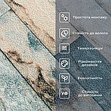 Самоклеючі шпалери 2800х500х1,5мм Бірюзова катеринославська цегла (D) SW-00001943, фото 4