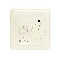 Терморегулятор механічний HeatTech HTM108-240 для теплої підлоги (колір - слонова кістка)