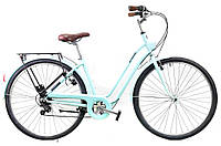 Гибридный велосипед B'Twin Elops 520 XXS/44 см бирюзовый