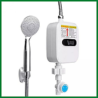 Термостатический водонагреватель с душем Delimano RX-021 3500 Вт, проточный водонагреватель best