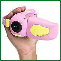 Детская видеокамера Smart Kids Video Camera HD DV-A100, детская видеокамера с играми Розовая best