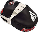 Лапи боксерські RDX T1 Curved White/Black, фото 3