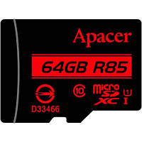 Карта памяти Apacer 64GB microSDXC class 10 UHS-I AP64GMCSX10U5-RA n