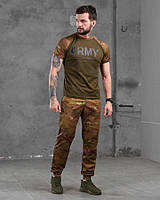 Комплект костюм тактический coolmax Army ВТ1140. Штаны и футболка тактические