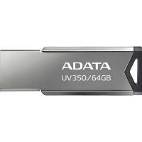 USB флеш наель ADATA 64GB UV350 Metallic USB 3.2 AUV350-64G-RBK n