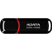 USB флеш наель ADATA 512GB UV150 Black USB 3.2 AUV150-512G-RBK n