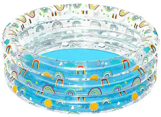 Дитячий надувний басейн Bestway 51048 (170x53 см) Веселка