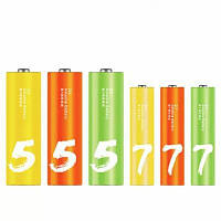 Батарейка ZMI AA ZI5 * 12 + AAA ZI7 * 12 Rainbow batteries set Ф16358 n