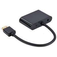 Переходник Cablexpert HDMI to HDMI/VGA+audio 3.5mm A-HDMIM-HDMIFVGAF-01 n