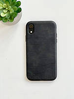 Чохол Leather Croc Case для iPhone XR / Кожаный чехол айфон хр
