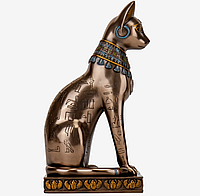 Статуэтка Veronese Египетская кошка 30х16х13 см 73559 полистоун покрытый бронзой Купить только у нас