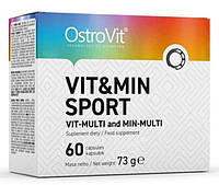 Витаминно-минеральный комплекс для спорта OstroVit VitMin Sport 60 Caps QT, код: 7558898