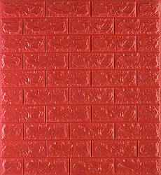 Самоклеюча декоративна 3D панель під червону цеглу 700x770x7 мм