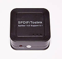 Сплиттер Asko splitter optical digital 1x3 SPDIF