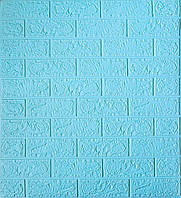 Самоклеющаяся декоративная 3D панель Loft-Expert под голубоватую цеглу 700x770x5 мм IN, код: 7936375